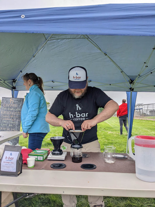 Summer out and about in Los Alamos with h-bar coffee!